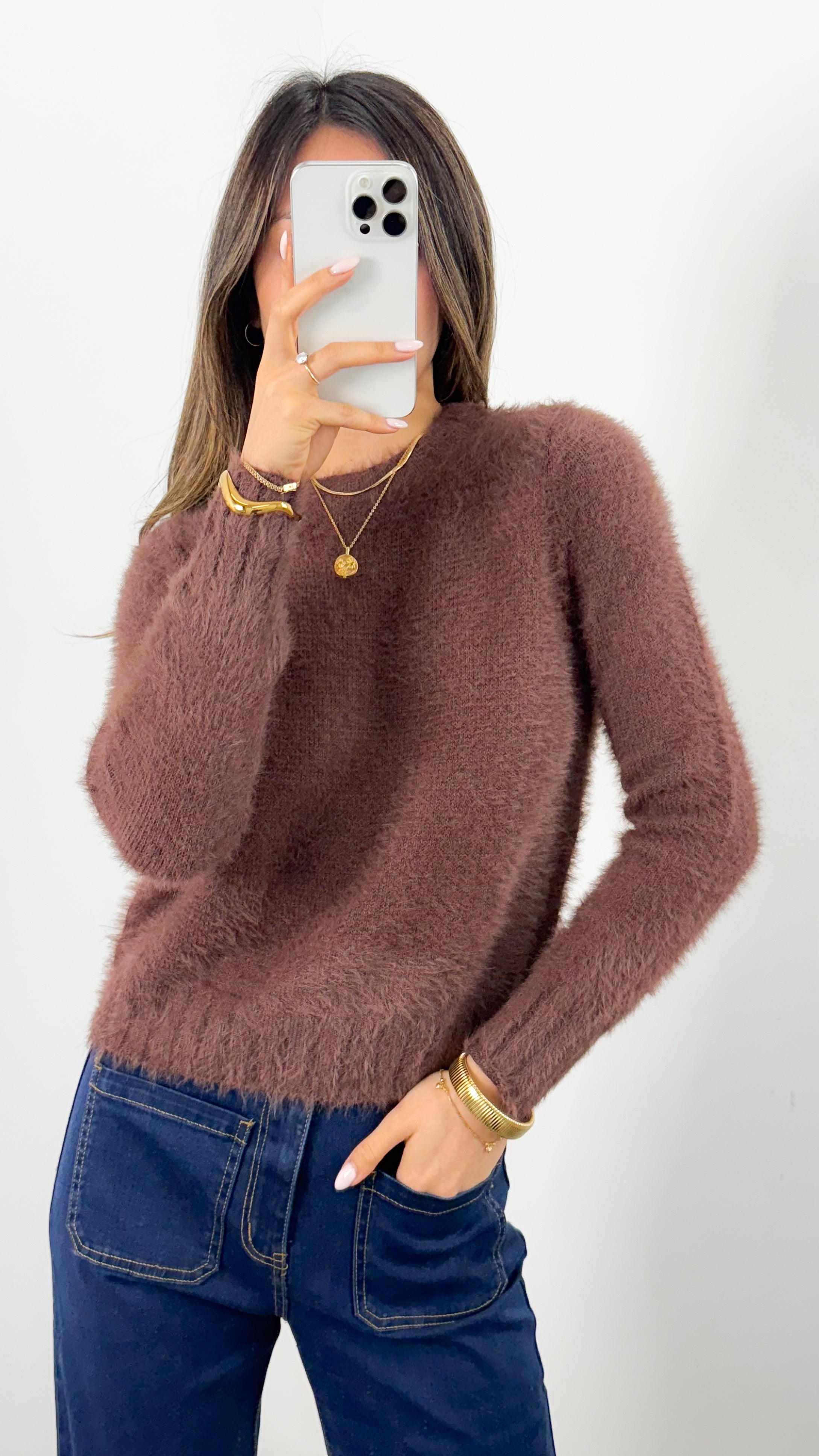 DOMINIQUE KNIT - CHOCOLATE