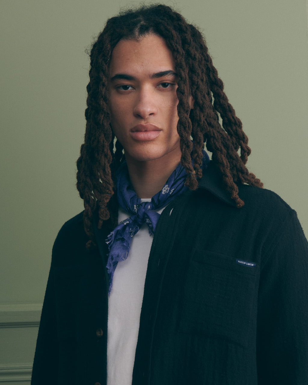 "Cotton Gauze" monge overshirt